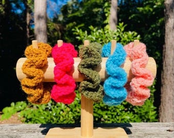 Crochet Ruffle Scrunchie Bundle