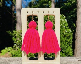 Crochet Tassel Earrings
