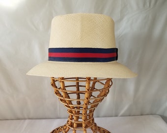 1970's-80's GENUINE PANAMA HAT  Fedora Style