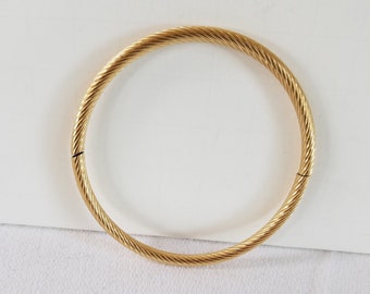 Vintage MARATHON 14KGF Bangle Bracelet