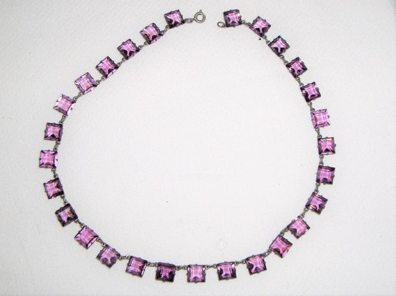 1920's-1930's ART DECO Sterling Choker Necklace - image 7