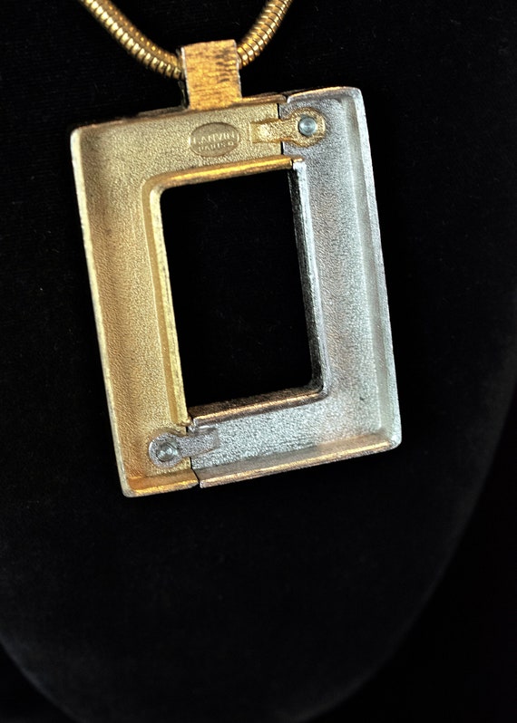 Lanvin Paris Vintage logo pendant - image 4