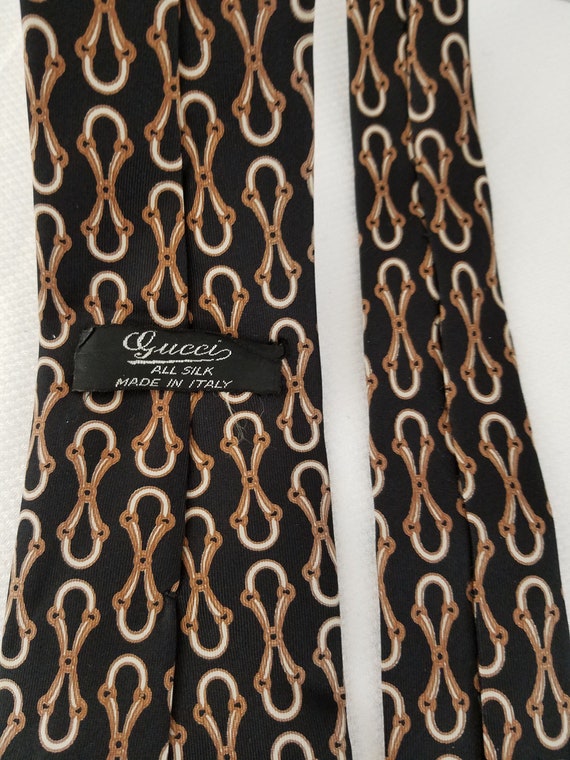 1970's-80's GUCCI SILK NECKTIE