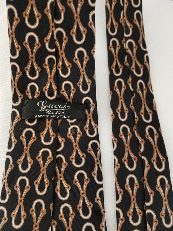 1970's-80's GUCCI  SILK NECKTIE