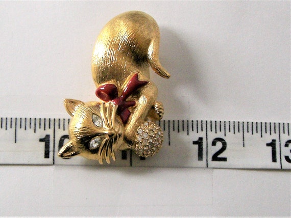 Vintage NAPIER CAT BROOCH - image 4