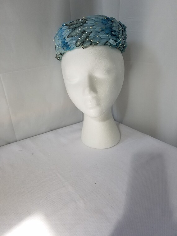 1950's-60's COCKTAIL PILLBOX HAT