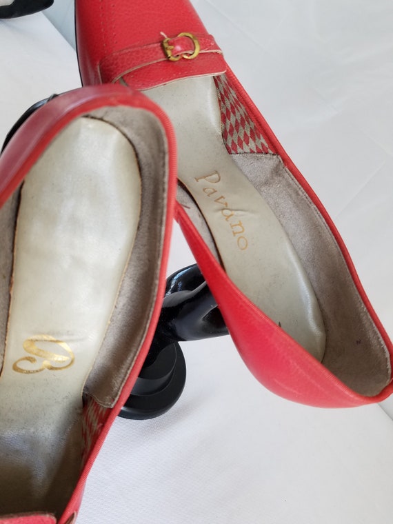 1950's-60's   BLOOMINGDALE'S  PAVANO  Red Leather… - image 6