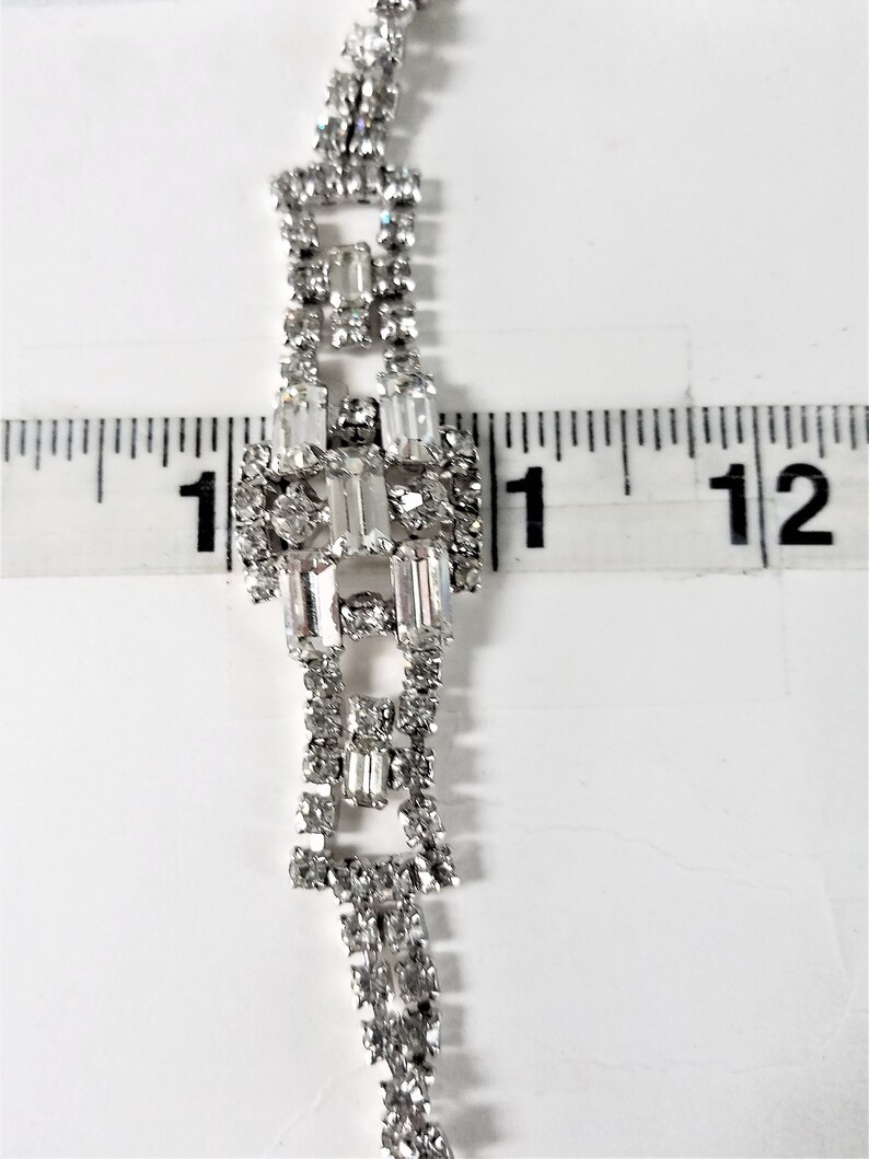 Vintage RHINESTONE CHOKER NECKLACE