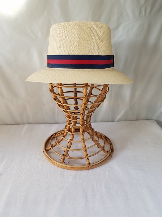 1970's-80's GENUINE PANAMA HAT  Fedora Style