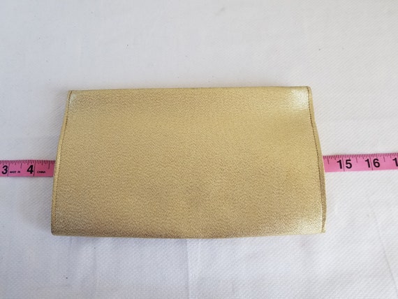 1960's-70's GOLD LAME' CLUTCH - image 4