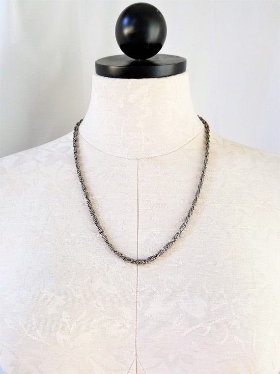 1940's-50's BARCLAY Chain Necklace & Clip On Earr… - image 2