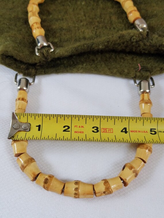 Vintage Felted Knit BERMUDA SHAPED Bag - image 6