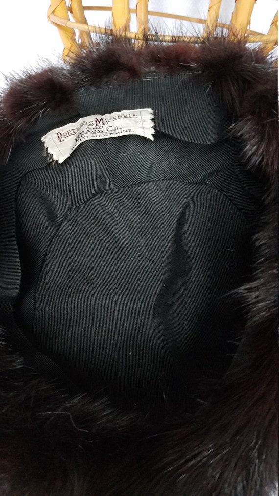 1950's-60's DARK MINK HAT - image 7