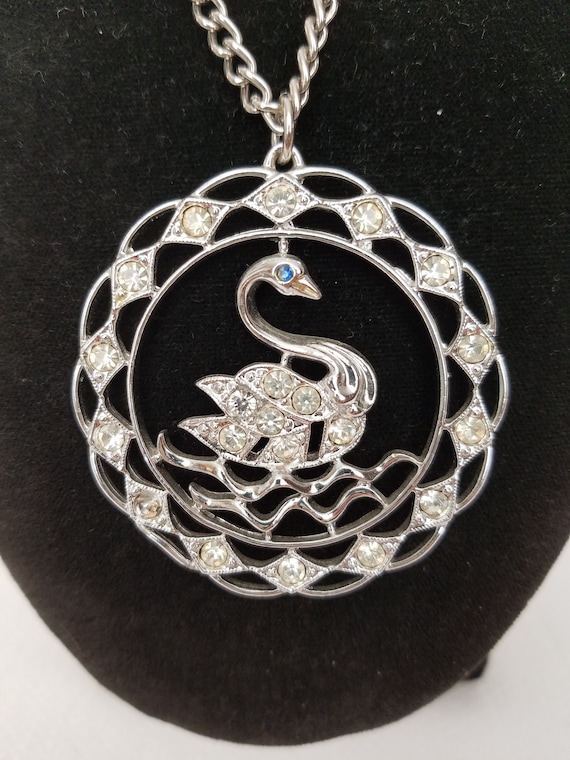 1970's  SARAH COVENTRY SWAN Pendant