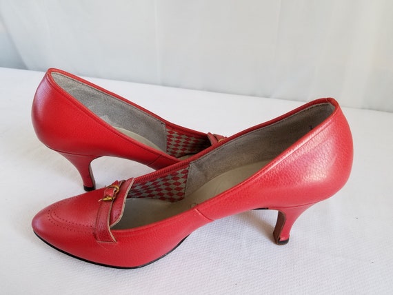 1950's-60's   BLOOMINGDALE'S  PAVANO  Red Leather… - image 2