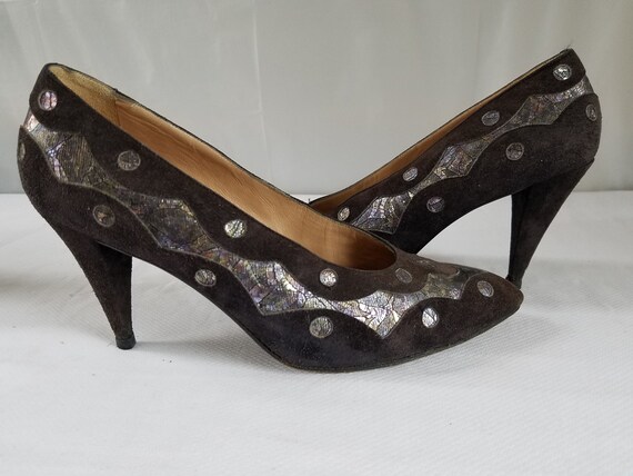 1980's-90's MAUD FRIZON PARIS Evening Pumps