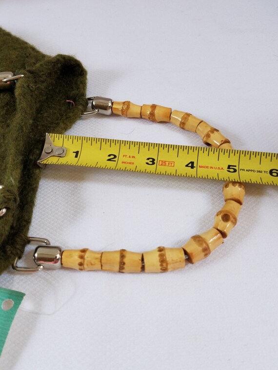 Vintage Felted Knit BERMUDA SHAPED Bag - image 7