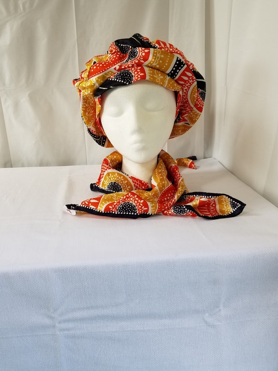 1960's-70's BETMAR TURBAN & SCARF  Matching Set