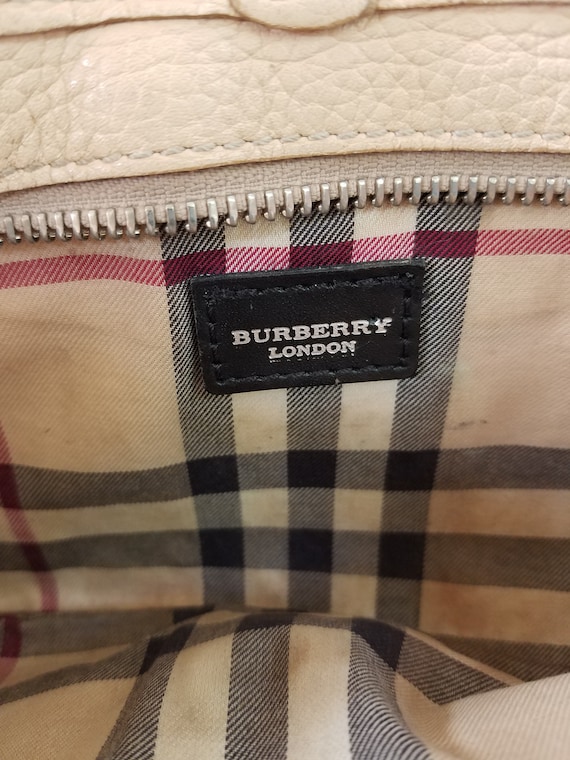 Burberry London Pink Coated Canvas Nova Check Mini Baguette Bag – I MISS  YOU VINTAGE
