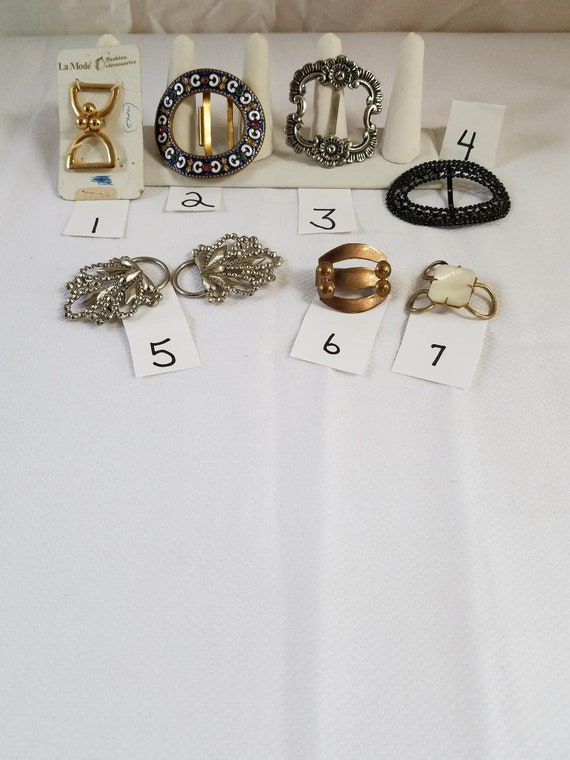 VINTAGE BELT BUCKLES COLLECTION (6 UNIQUE BUCKLES) Vintage Set of Six Belt Buckles - Etsy main image 2