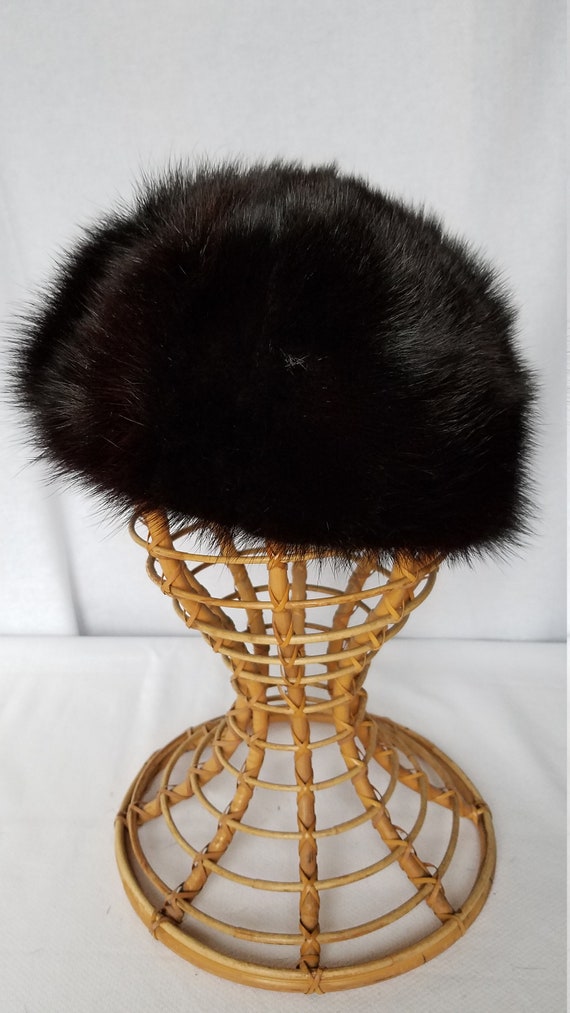 1950's-60's DARK MINK HAT - image 2