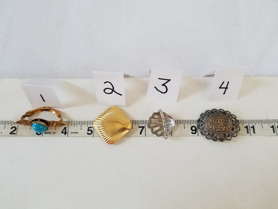 1970's-80's SCARF CLIP Collection  LOT of 4 - image 10