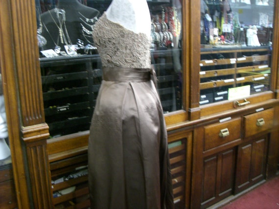 1950's Strapless Cocktail / Prom Gown - image 3