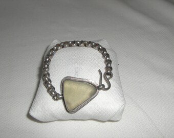 VINTAGE  " AMY K FAUST "  925  ( recycled or sea glass )  Bracelet