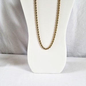 Vintage AVON  24&quot; Gold Tone ROPE CHAIN