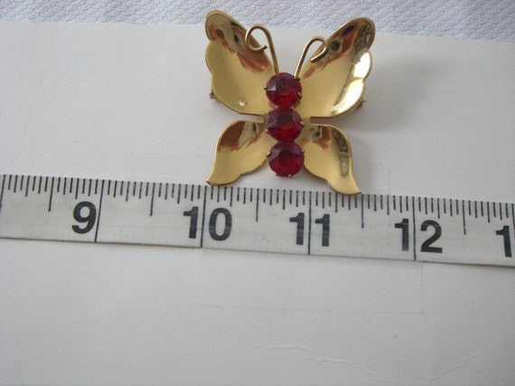 Vintage CORO Butterfly Brooch - image 9