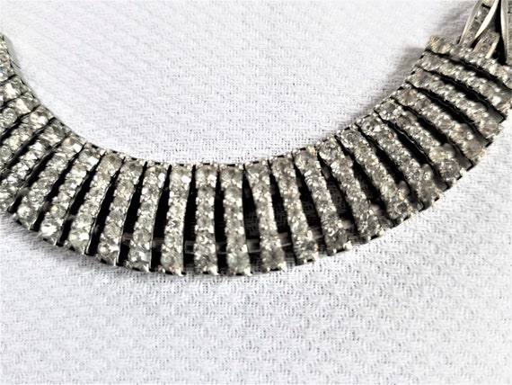 Vintage RHINESTONE JEWELRY SET  Necklace, Bracele… - image 2