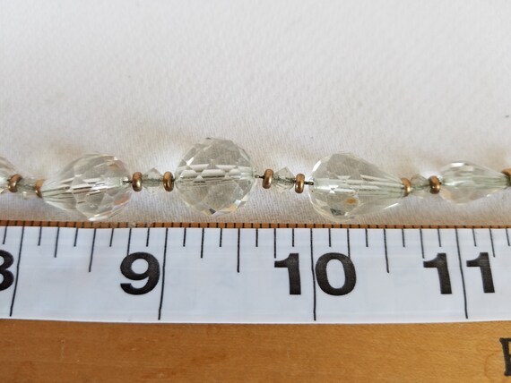 Vintage Faceted CRYSTAL BEAD Necklace - image 7