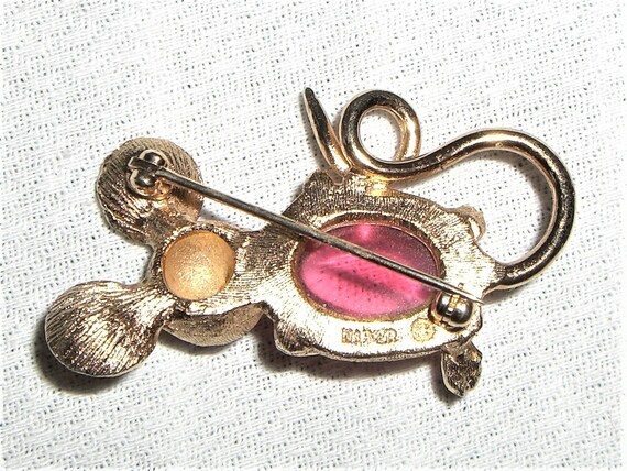 Vintage NAPIER JELLY BELLY Mouse Brooch/Pin - image 3
