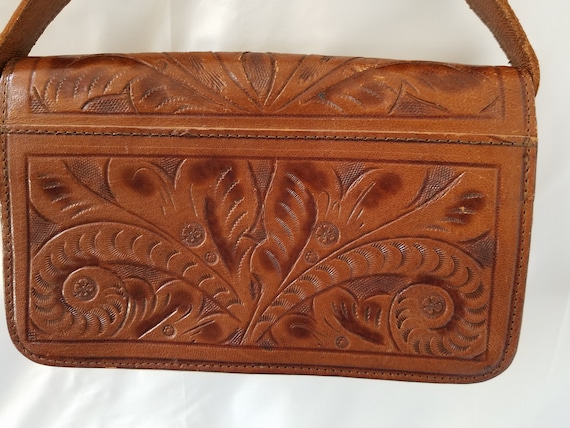 1950's-60's HAND TOOLED HANDCRAFTED Purse  Gaitan… - image 3