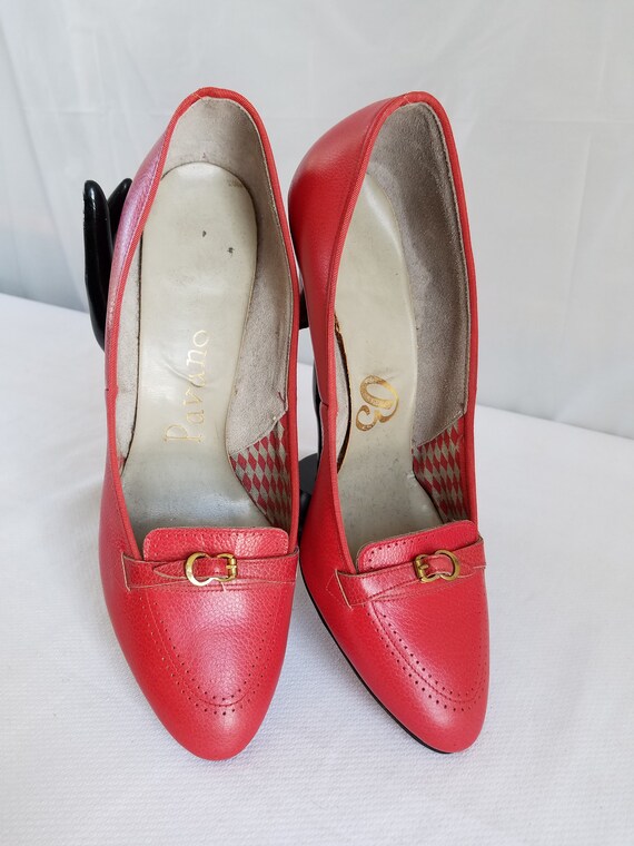 1950's-60's   BLOOMINGDALE'S  PAVANO  Red Leather… - image 4