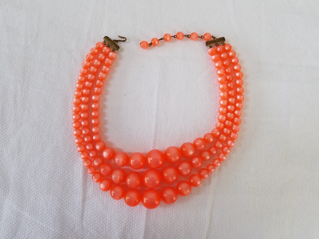 60’s Triple Strand Choker Necklace main image 0