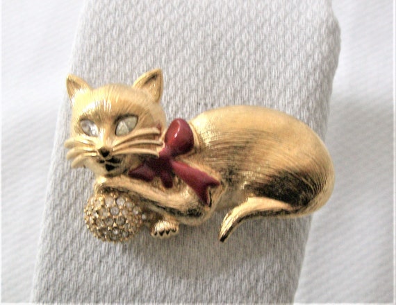 Vintage NAPIER CAT BROOCH - image 6