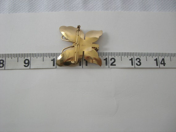 Vintage CORO Butterfly Brooch - image 10