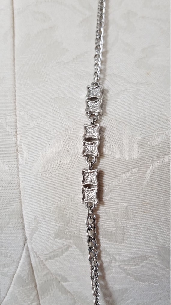 Vintage MONET CHAIN NECKLACE  54"-56" Long - image 3