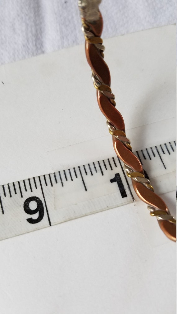 Vintage Handcrafted Copper BANGLE BRACELETS    Me… - image 10