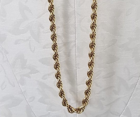 Vintage MONET STATEMENT CHAIN Necklace  55 " Long - image 6