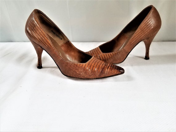 1950's-60's ALLIGATOR LIZARD PUMPS - image 1