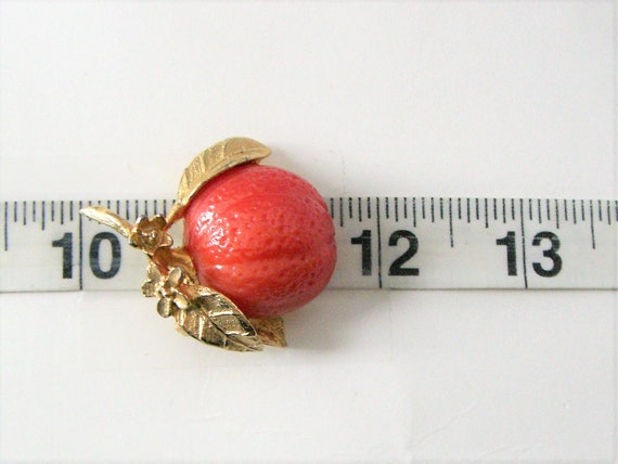 1960's NAPIER ORANGE FRUIT Brooch - image 3