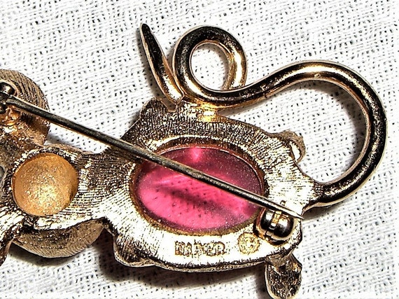 Vintage NAPIER JELLY BELLY Mouse Brooch/Pin - image 4