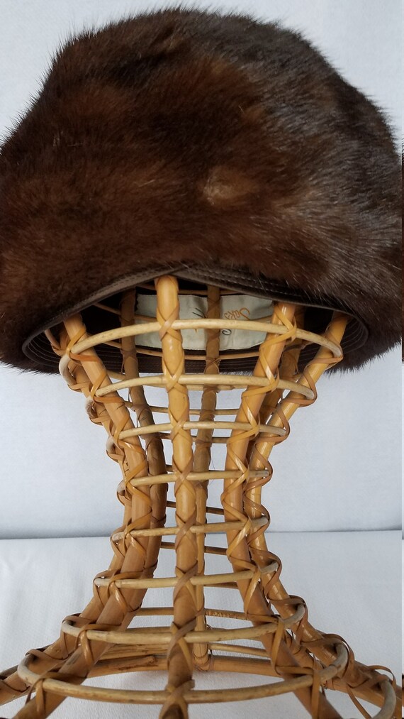 Vintage SAKS FIFTH AVENUE Mink Hat - Etsy display picture 2