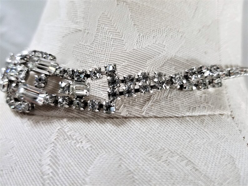 Vintage RHINESTONE CHOKER NECKLACE