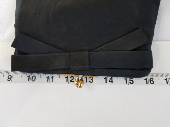 1940's-50's  INGBER BLACK CLUTCH Purse - image 8