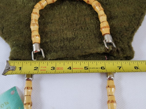 Vintage Felted Knit BERMUDA SHAPED Bag - image 8