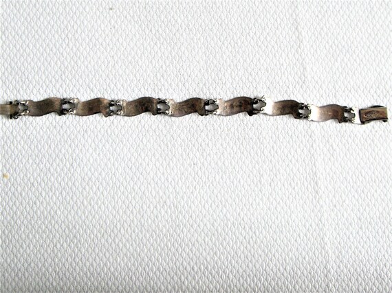 Vintage SIAM NIELLOWARE  WHITE Bracelet - image 2