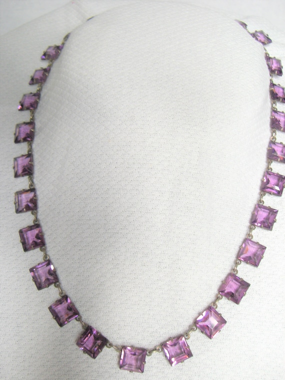 1920's-1930's ART DECO Sterling Choker Necklace - image 8